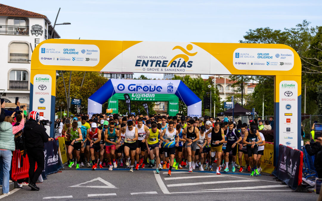 Más de 3.000 corredores consolidan el Medio Maratón Entre Rías